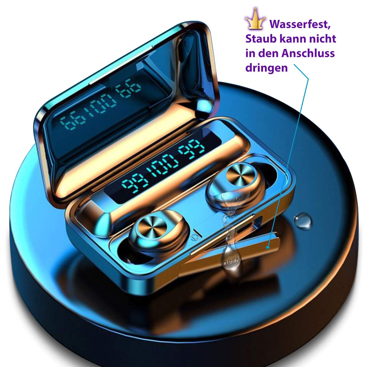 Наушники Bluetooth 5.1 Внутриканальные Совместимые с Samsung Galaxy Z Flip 6 5 4 3 / Fold 6 5 4 3 2 Стерео LED дисплей Беспроводные Зарядный бокс, фото №7