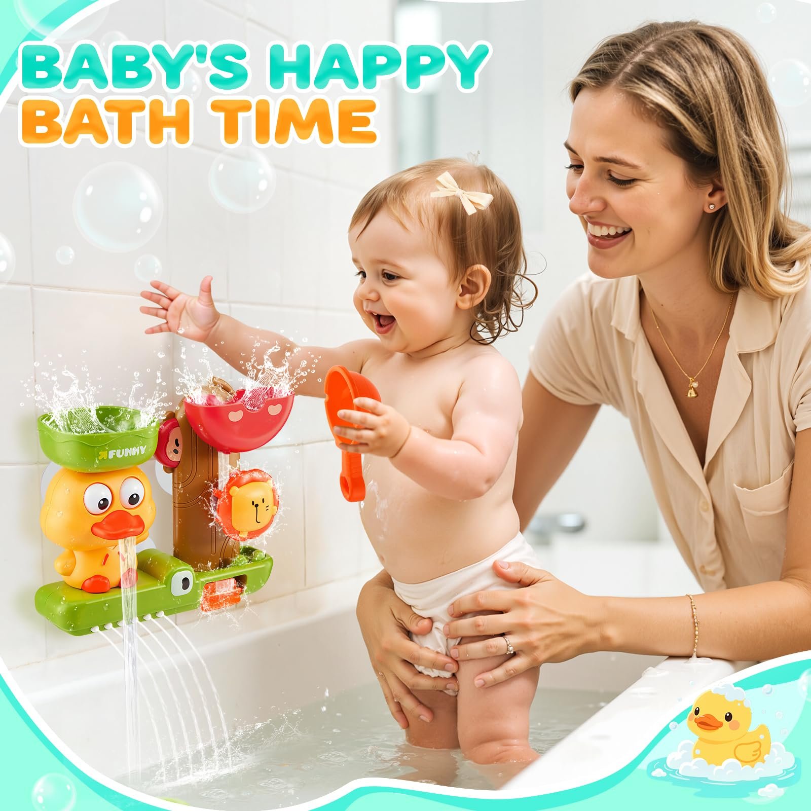 Игрушка для ванны Утка Лев Крокодил Водяная игрушка, фото №5