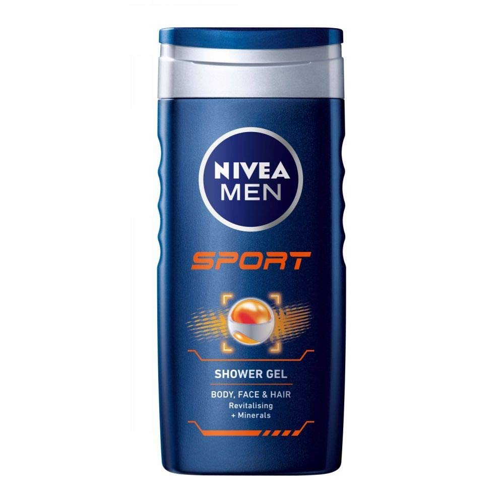 Гель для душа Nivea Men Sport 250 мл 2 шт., фото №1