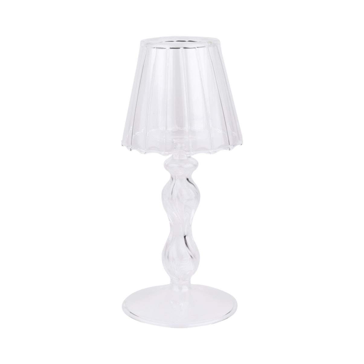 Подсвечник BESPORTBLE Tea Light Glass Desk Lamp Shaped Hurricane Decoration, фото №1