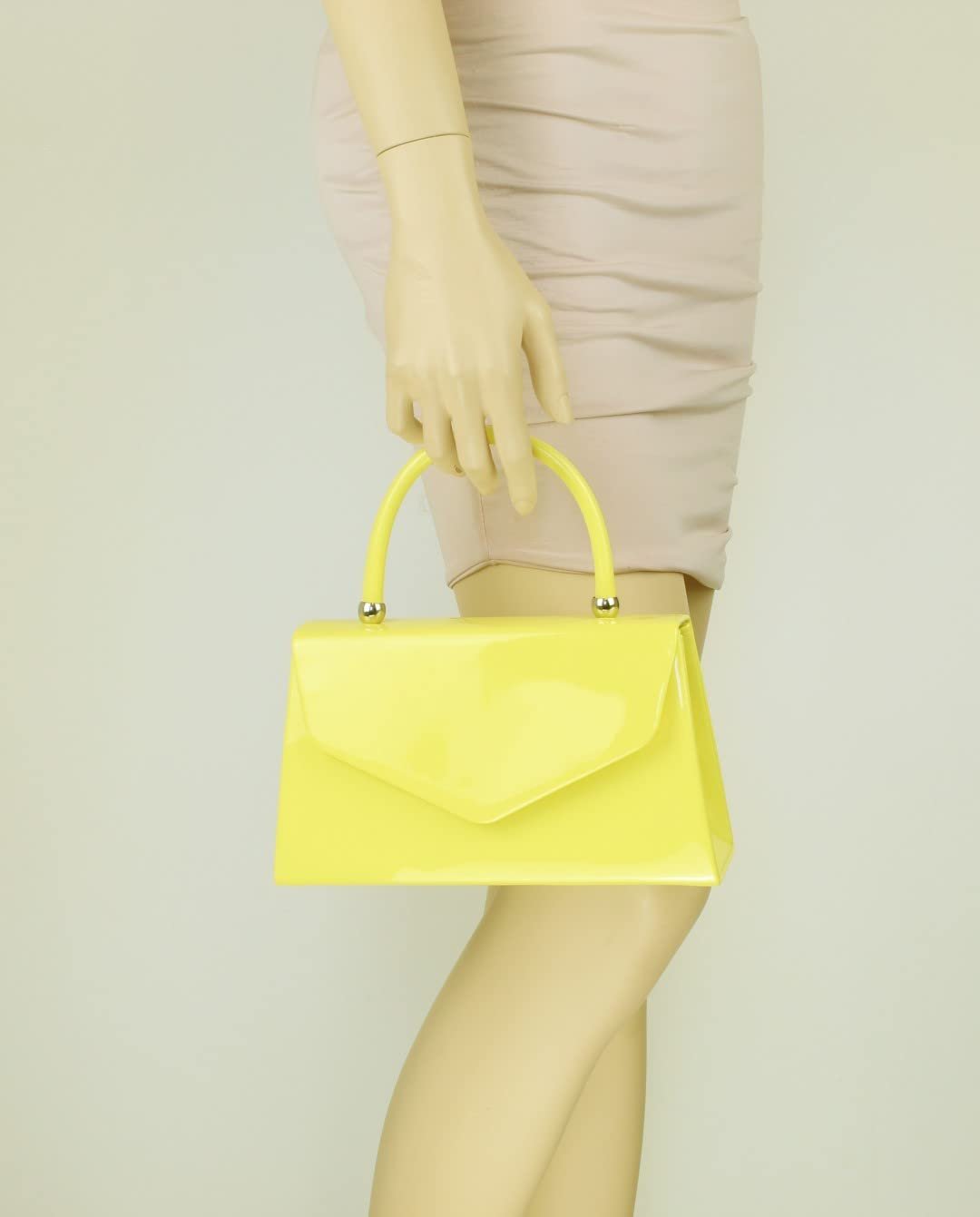 Клатч Girly Handbags лакированный, женский, маленький жесткий кейс, фото №4