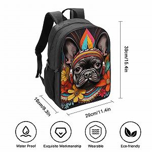 Ранец French Bulldog FPAKAKIIE 40x28x16см synthetic.ua - Фото 1