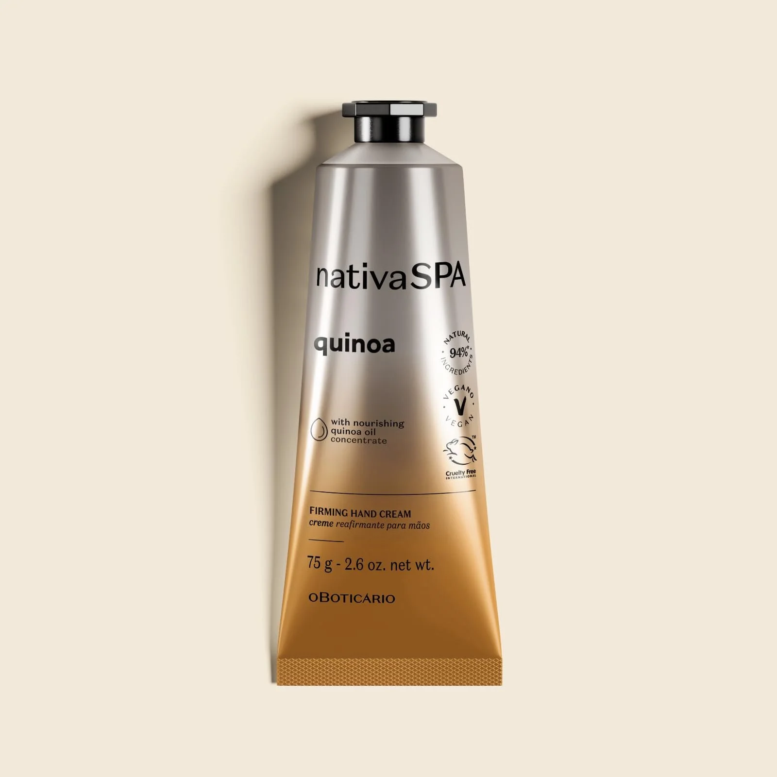 Крем для рук O Boticário Nativa SPA Quinoa Intense Moisturising 75 г, фото №3 Крем для рук O Boticário Nativa SPA Quinoa Intense Moisturising 75 г, фото №3