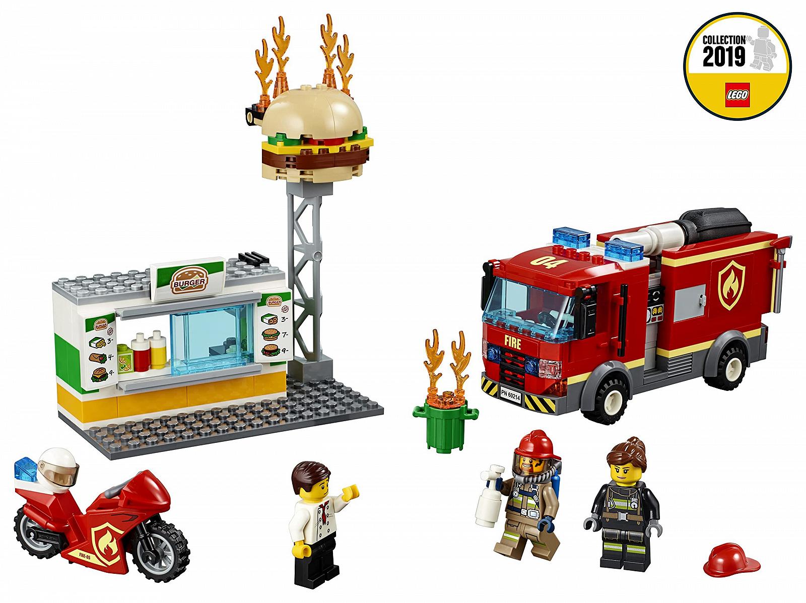Набір LEGO City Пожежна частина ресторану Burger 60214, фото №5