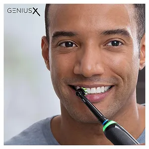 Електрична зубна щітка Oral-B Genius X 6 режимів Bluetooth Чорна synthetic.ua - Фото 1