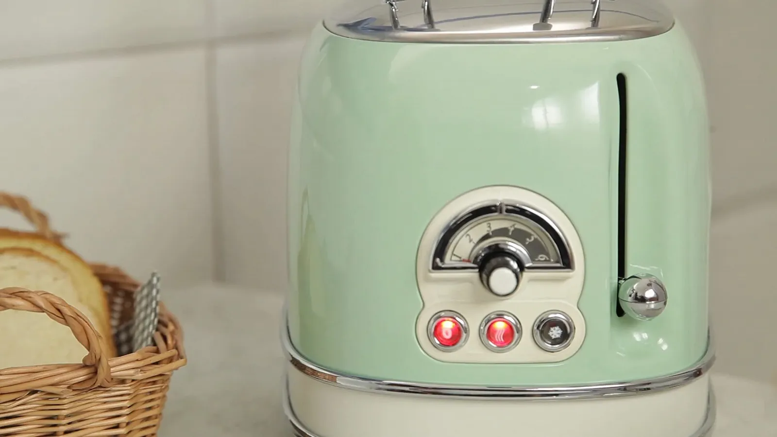 Тостер Ariete Vintage 155/04-green, метал, 810 Вт, зелений, фото №6