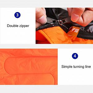 Двомісний спальний мішок MYVVKIA для кемпінгу Легкий Компактний synthetic.ua - Фото 1