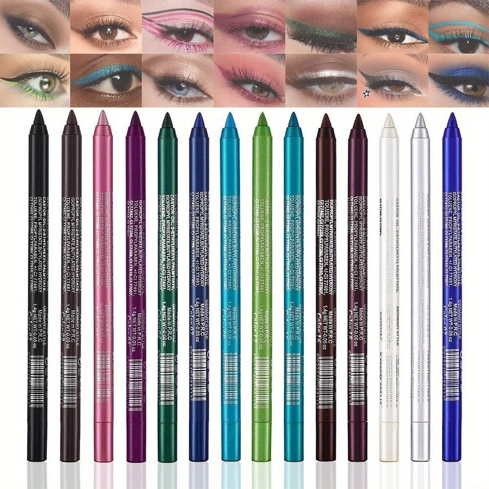 Карандаш для глаз Блестящий 14 цветов, фото №1 Карандаш для глаз Блестящий 14 цветов, фото №1