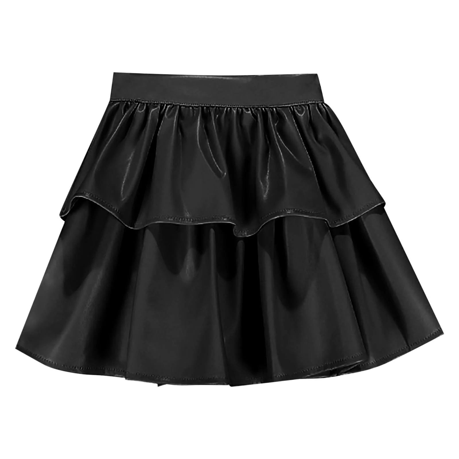 Міні-спідниця Amxleh, великі розміри, штучна шкіра, фото №3