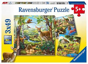 Купить Пазл Ravensburger 3 x 49 деталей, на выбор - Фото 1 Пазл Ravensburger 3 x 49 деталей, на выбор - Фото 1