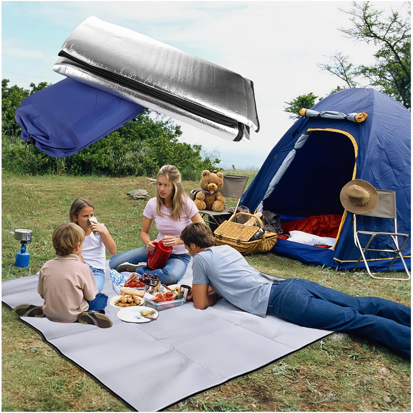 Килимок HJYDGJ 200 × 200 для кемпінгу алюмінієва фольга ультралегкий підлога складаний наметовий ізоляційний, фото №7 Килимок HJYDGJ 200 × 200 для кемпінгу алюмінієва фольга ультралегкий підлога складаний наметовий ізоляційний, фото №7