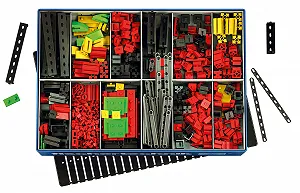 Конструктор Fischertechnik Creative Basic - большой выбор компонентов: 630 деталей, базовая пластина, коробка 1000 и гибкая система хранения synthetic.ua - Фото 1