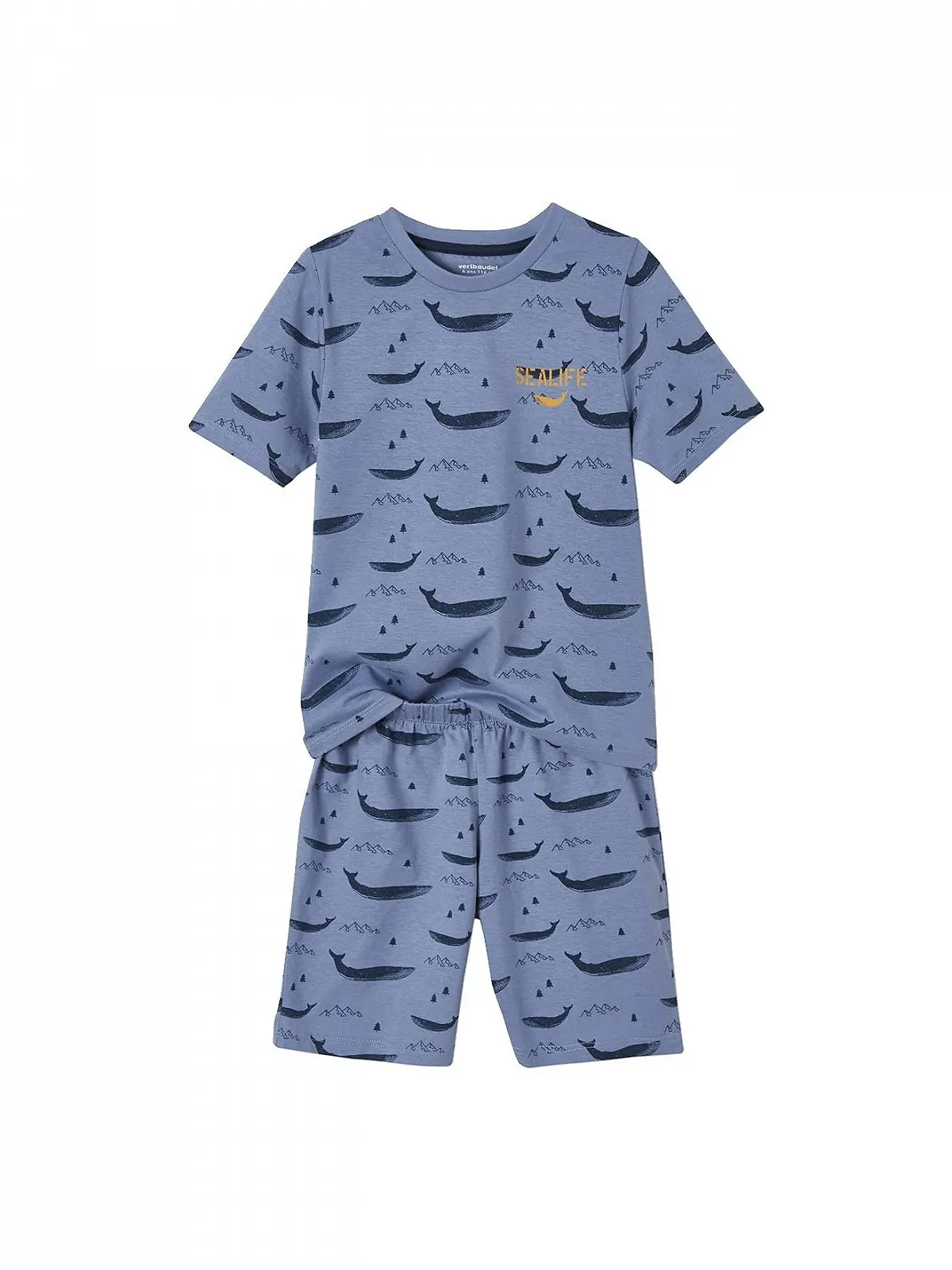 Шорти для піжами Vertbaudet для хлопчиків Whales, Oeko-Tex Комплект з 2 штук, фото №3