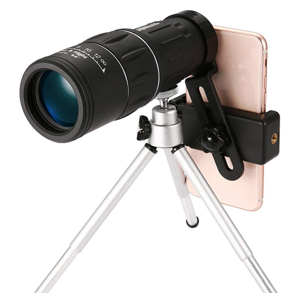 Монокуляр Monocular 16x52 Zoom Optical HD Lens чорний, фото №1