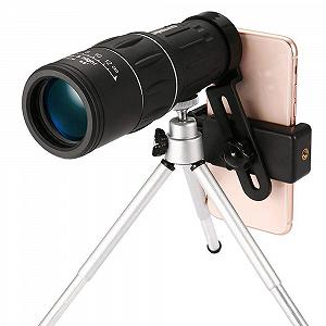 Монокуляр Monocular 16x52 Zoom Optical HD Lens чорний - Фото 1
