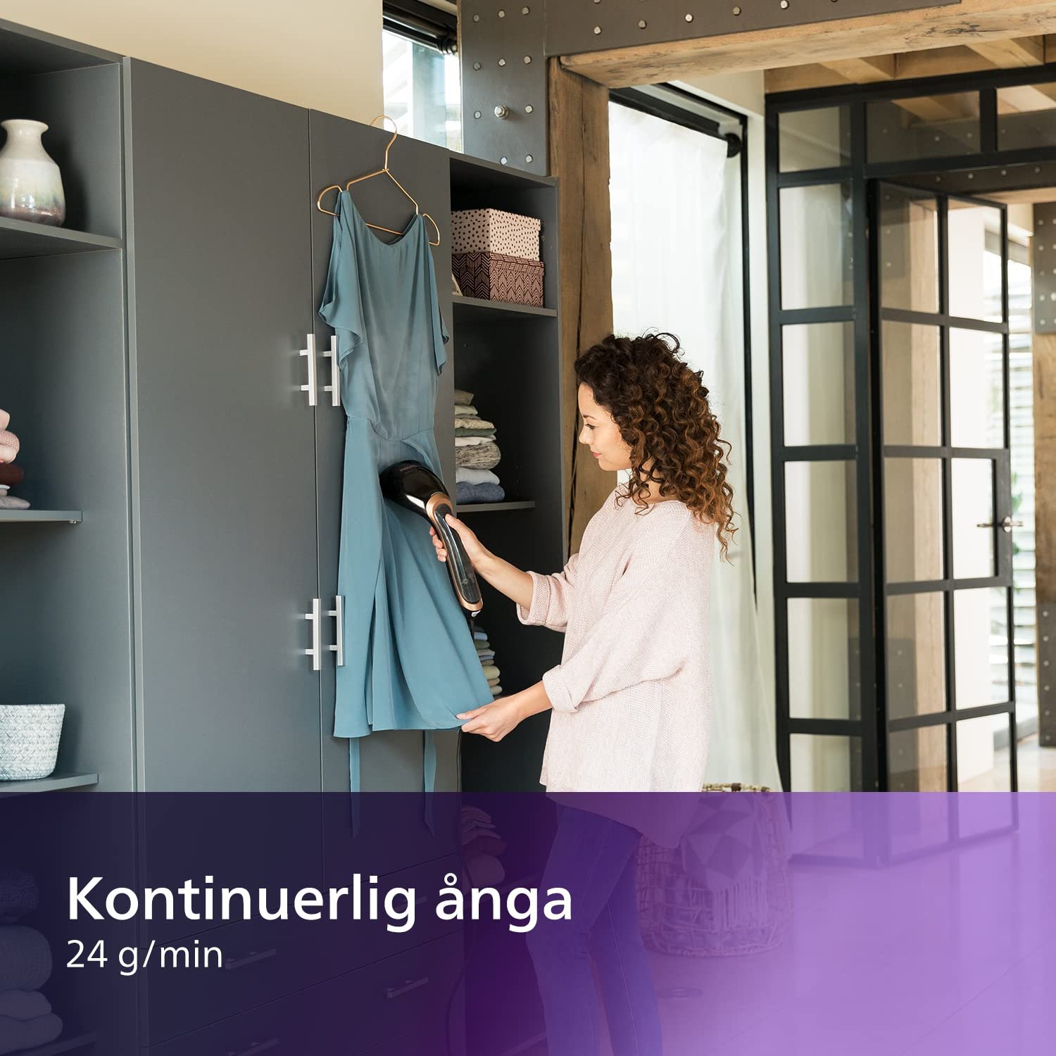 Вертикальний відпарювач та машинка для видалення катишків Philips Steam & Go Plus GC365/80 GC026/80 1300 Вт Чорний/Золотий, фото №3