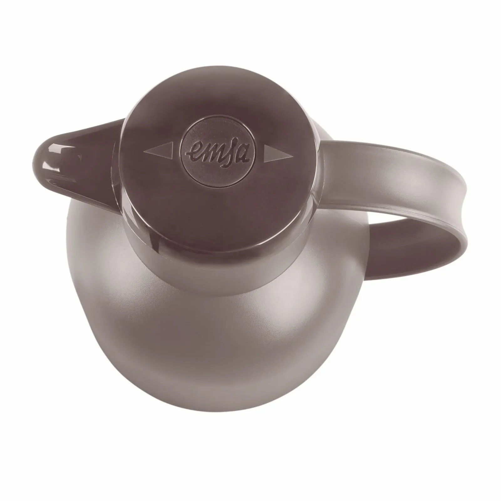 Термос Emsa SAMBA Quick Press N4012200, Пластик, Прозрачный серо-коричневый, 1.5 л, фото №3