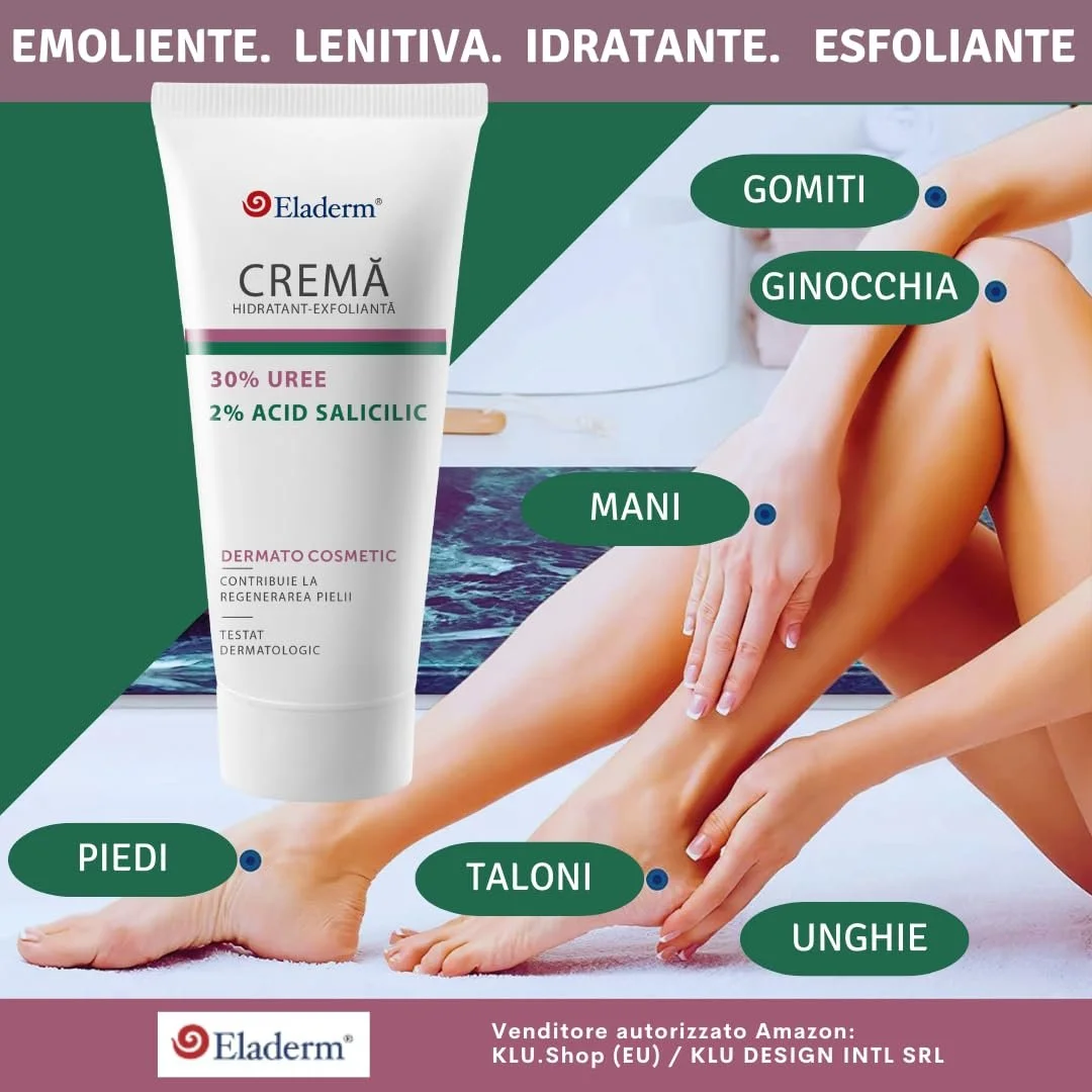 Крем для ног Eladerm с мочевиной 30% 100 мл, фото №3 Крем для ног Eladerm с мочевиной 30% 100 мл, фото №3