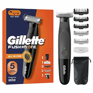 Купити Гібридна електробритва Gillette Fusion One Hybrid Black Braun Powered - Фото 1 Гібридна електробритва Gillette Fusion One Hybrid Black Braun Powered - Фото 1