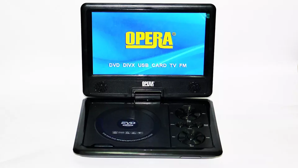 Портативный DVD-проигрыватель Opera 9.8" TV-тюнер USB Black 4_00024, фото №2