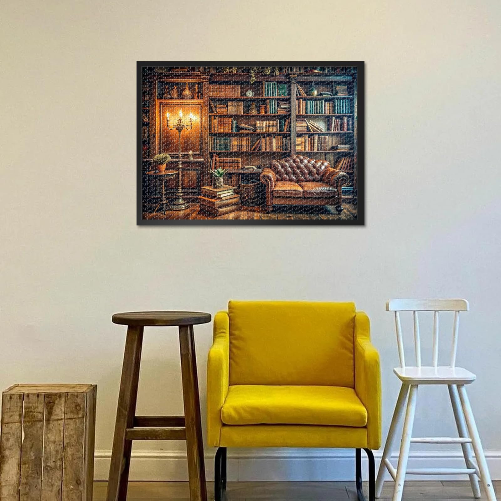 Пазл Vintage Bookshelf 1000 елементів 70 x 50 см Бібліотека та книги, фото №6