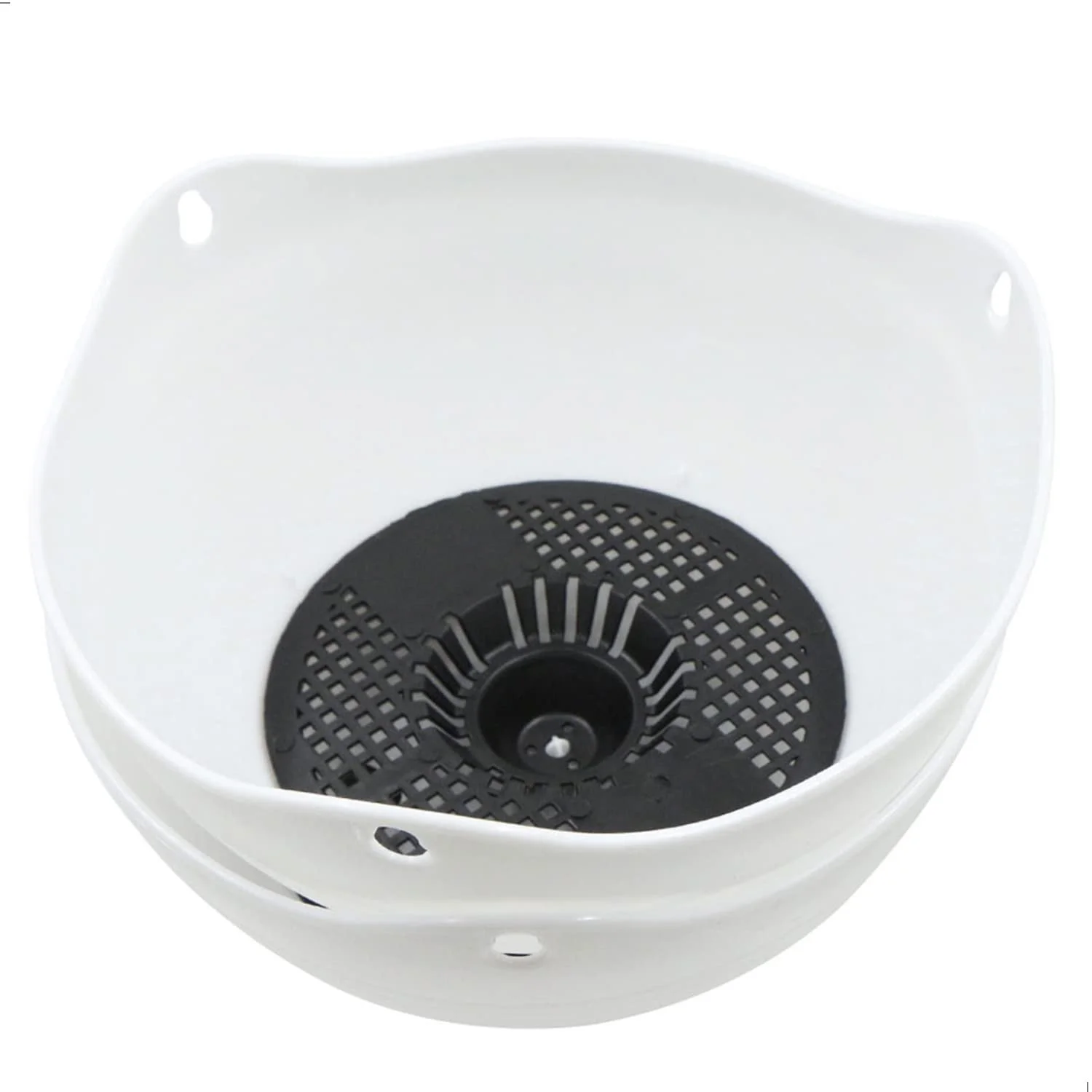 Подвесное кашпо пластиковое с цепочкой и крючком для балкона и сада, фото №9