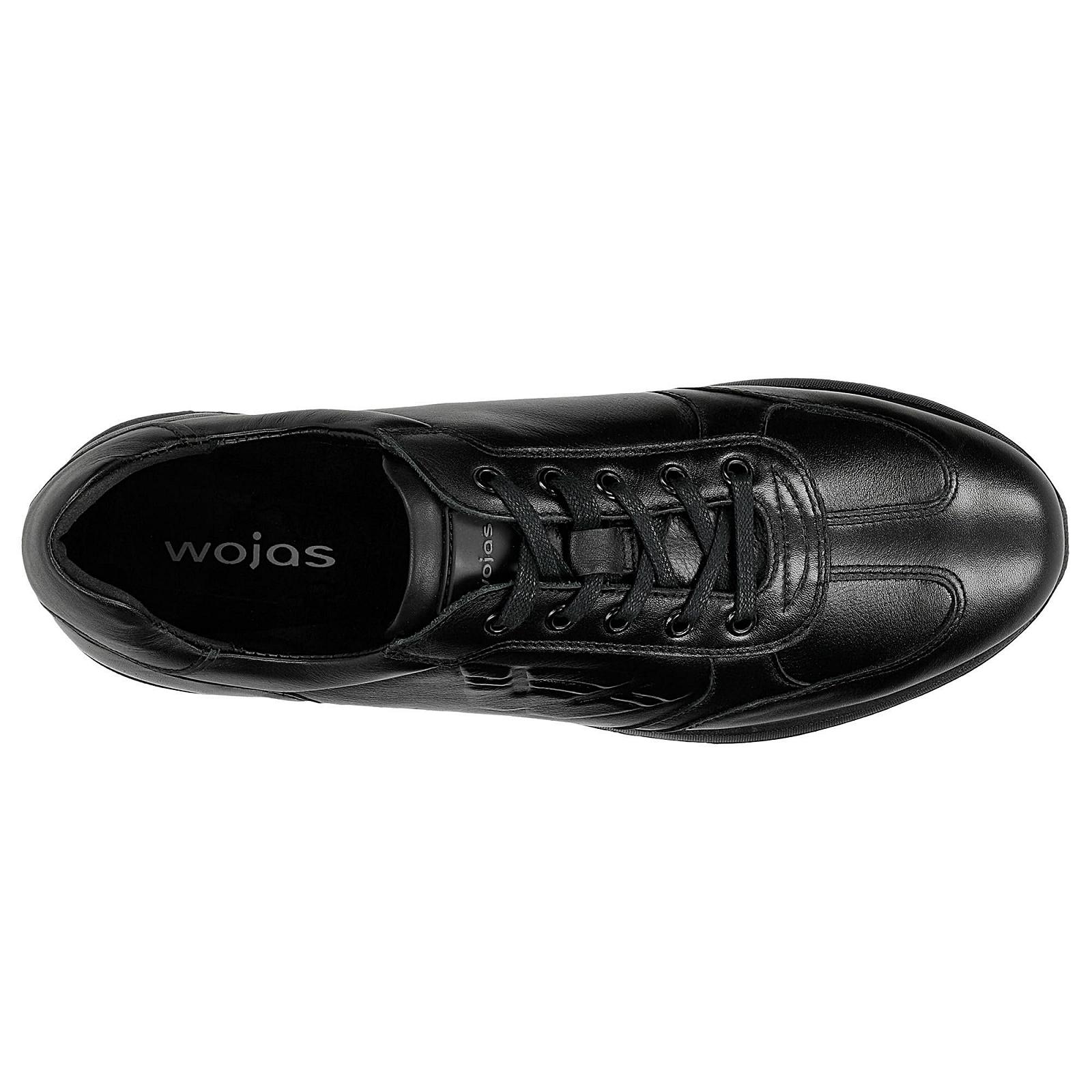 Кросівки WOJAS Класичні чоловічі шкіряні на шнурівці 10178-51 Чорний, фото №4 Кросівки WOJAS Класичні чоловічі шкіряні на шнурівці 10178-51 Чорний, фото №4