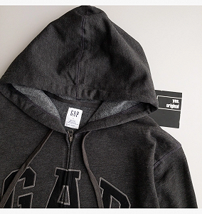 Світшот GAPogo Zip Hoodie Grey 218871801 S synthetic.ua - Фото 1