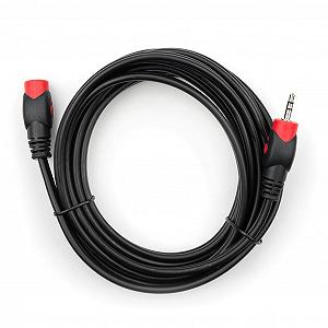 Кабели мультимедийные Vinga Jack 3.5mm M/F 3 m VCPDCJ35MF3BK - Фото 1