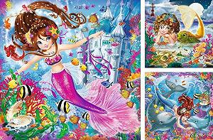 Пазл Ravensburger 08063 Enchanting Mermaids 3 x 49 елементів synthetic.ua - Фото 1
