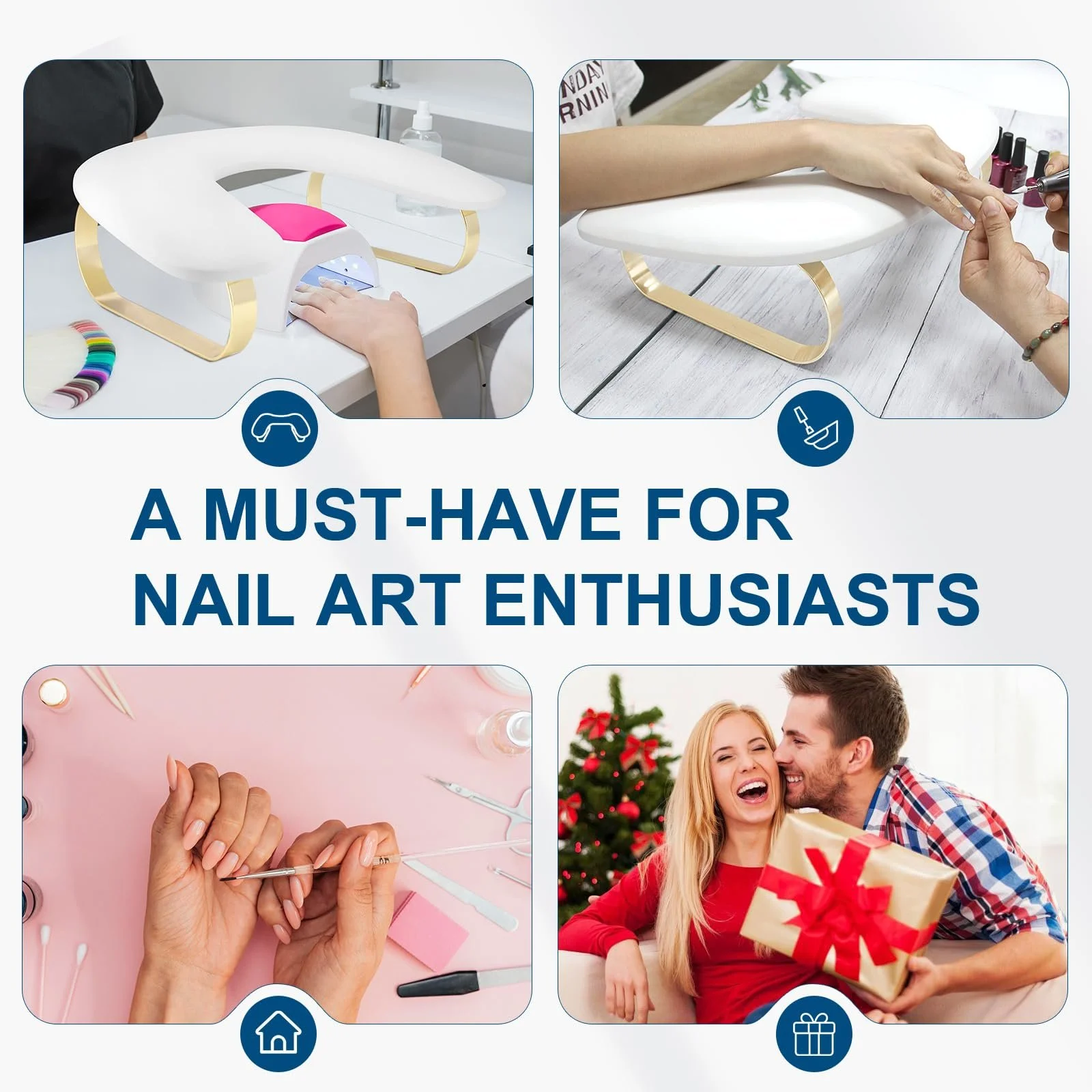 Підставка для рук манікюрна U-подібна Tech з тримачем з нержавіючої сталі, фото №6 Підставка для рук манікюрна U-подібна Tech з тримачем з нержавіючої сталі, фото №6