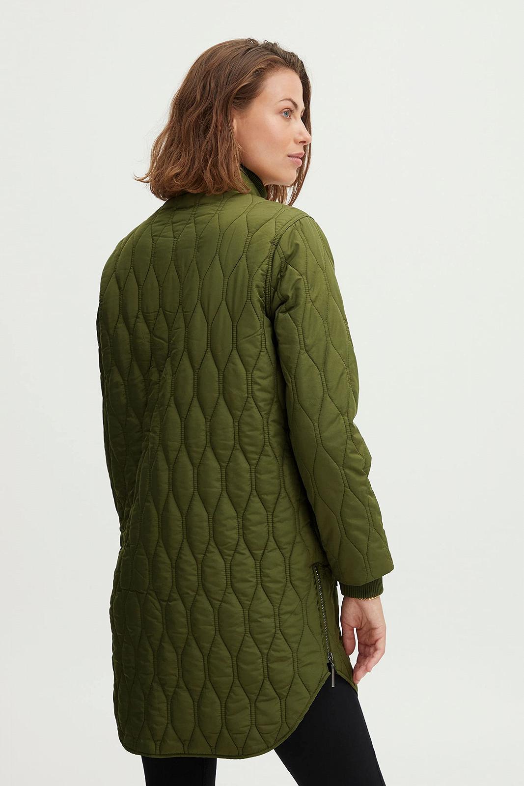Куртка стеганая женская Fransa FRQUILT, переходная куртка, на легкой подкладке, молния по бокам, эластичные манжеты, карманы на молнии, фото №6