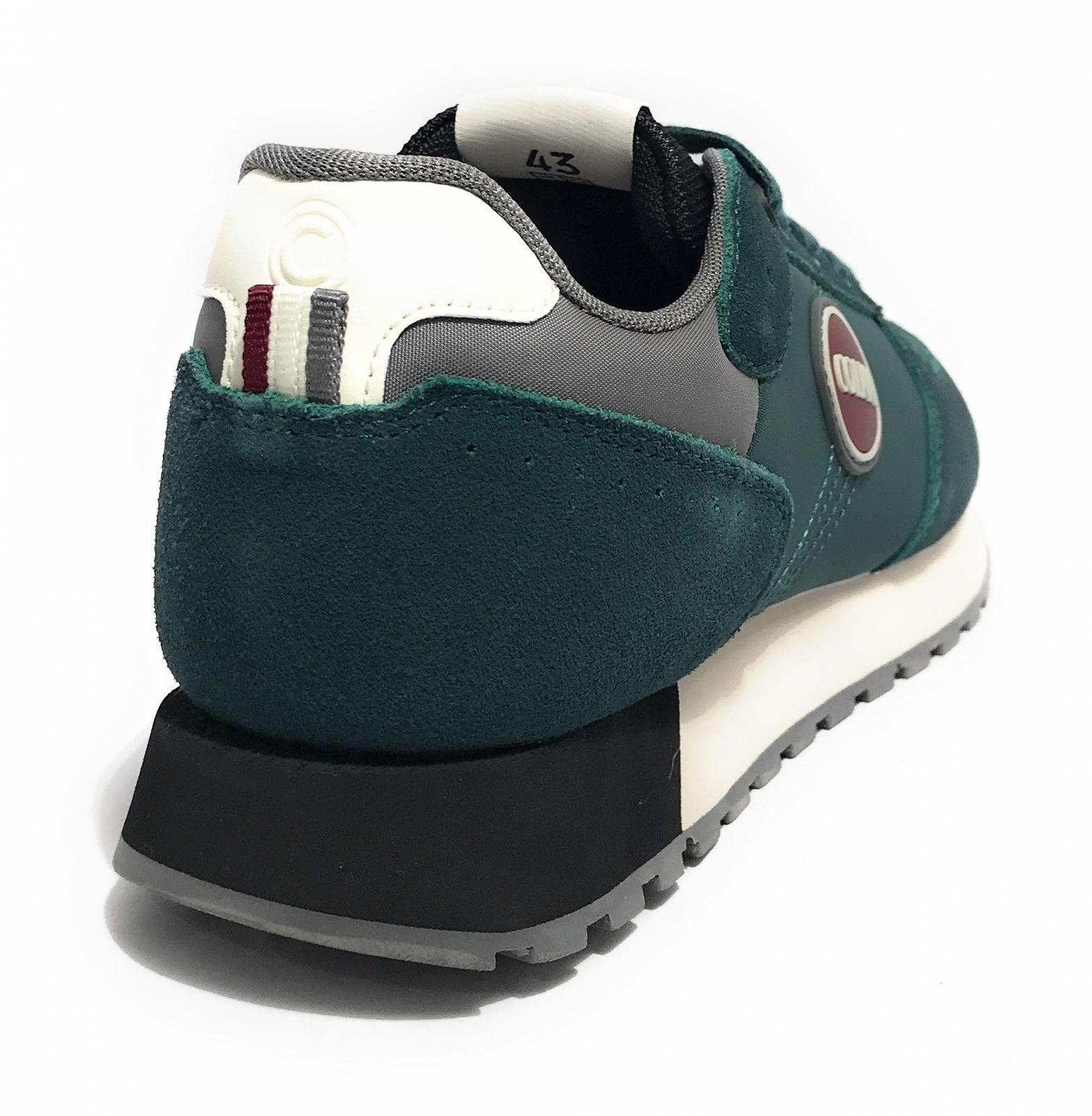 Кроссовки COLMAR Travis Authentic 006 Suede/Tessuto Bottle Green/Black/Grey, фото №5