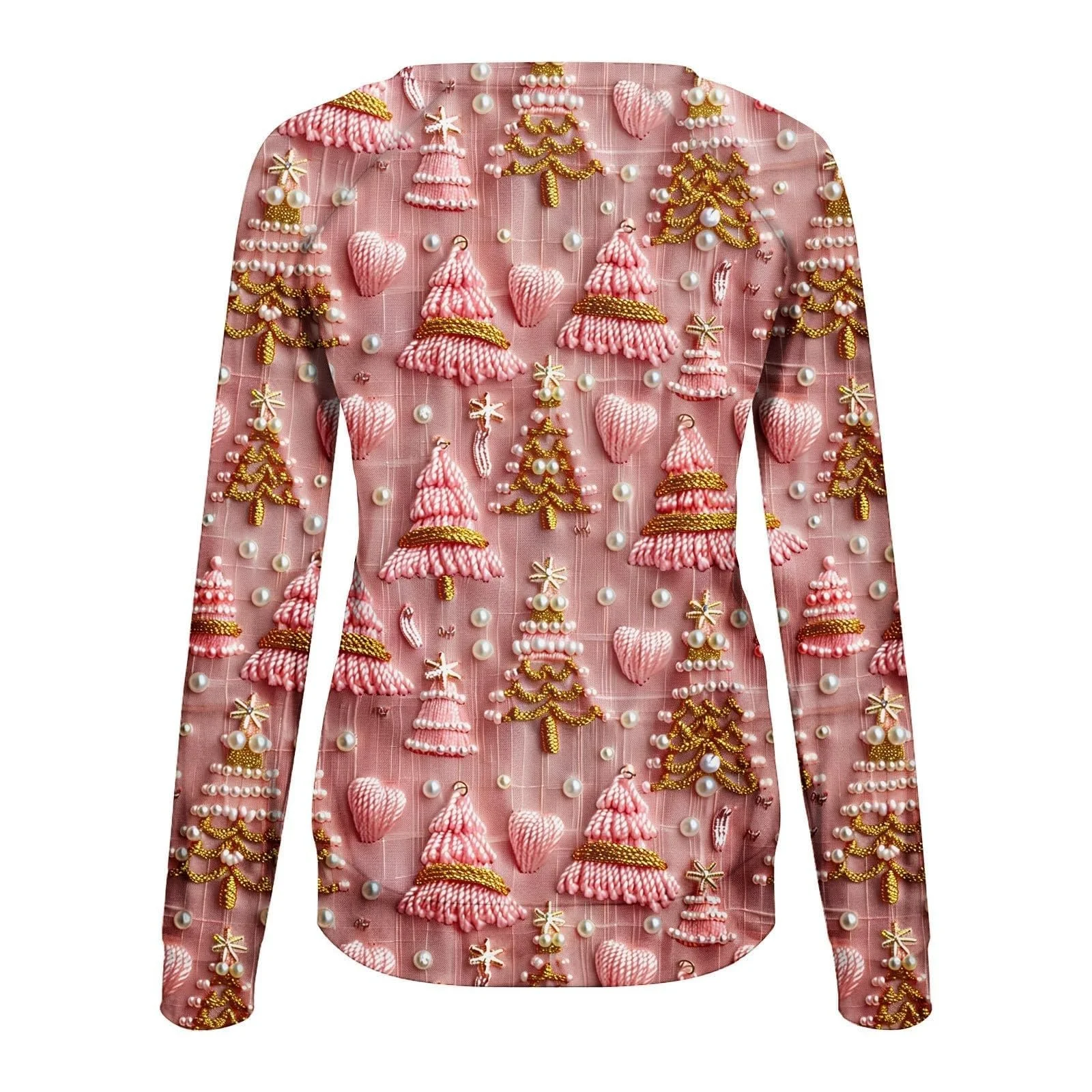 Женский Свитшот Generico Санта Клаус 2024 Рождественский Свитшот Женская Рождественская большая футболка с принтом Рождественские топы с длинными рукавами Рождественский джемпер Женский зимний Свитшот с оленями Рождество, фото №5