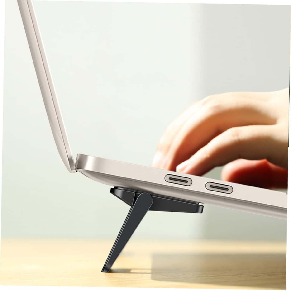 Подставка для ноутбука складная Набор 2 штуки Черный, фото №4 Подставка для ноутбука складная Набор 2 штуки Черный, фото №4