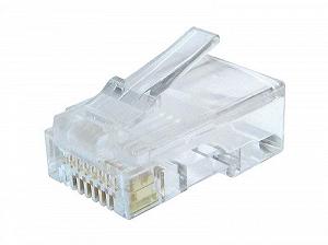 Коннектор RJ 45 Cablexpert (LC-8P8C-002/10) 8P8C, Cat.6, с золоченными контактами (10 шт/уп) - Фото 1