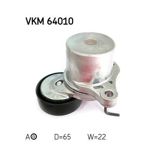 Натягувач ременя, поліклиновий ремінь SKF VKM 64010 для HYUNDAI KIA, середній, фото №2