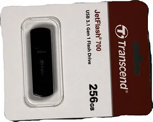 USB-накопичувач Transcend Jetflash 700 256 GB USB 3.1 Gen 1 Чорний synthetic.ua - Фото 1