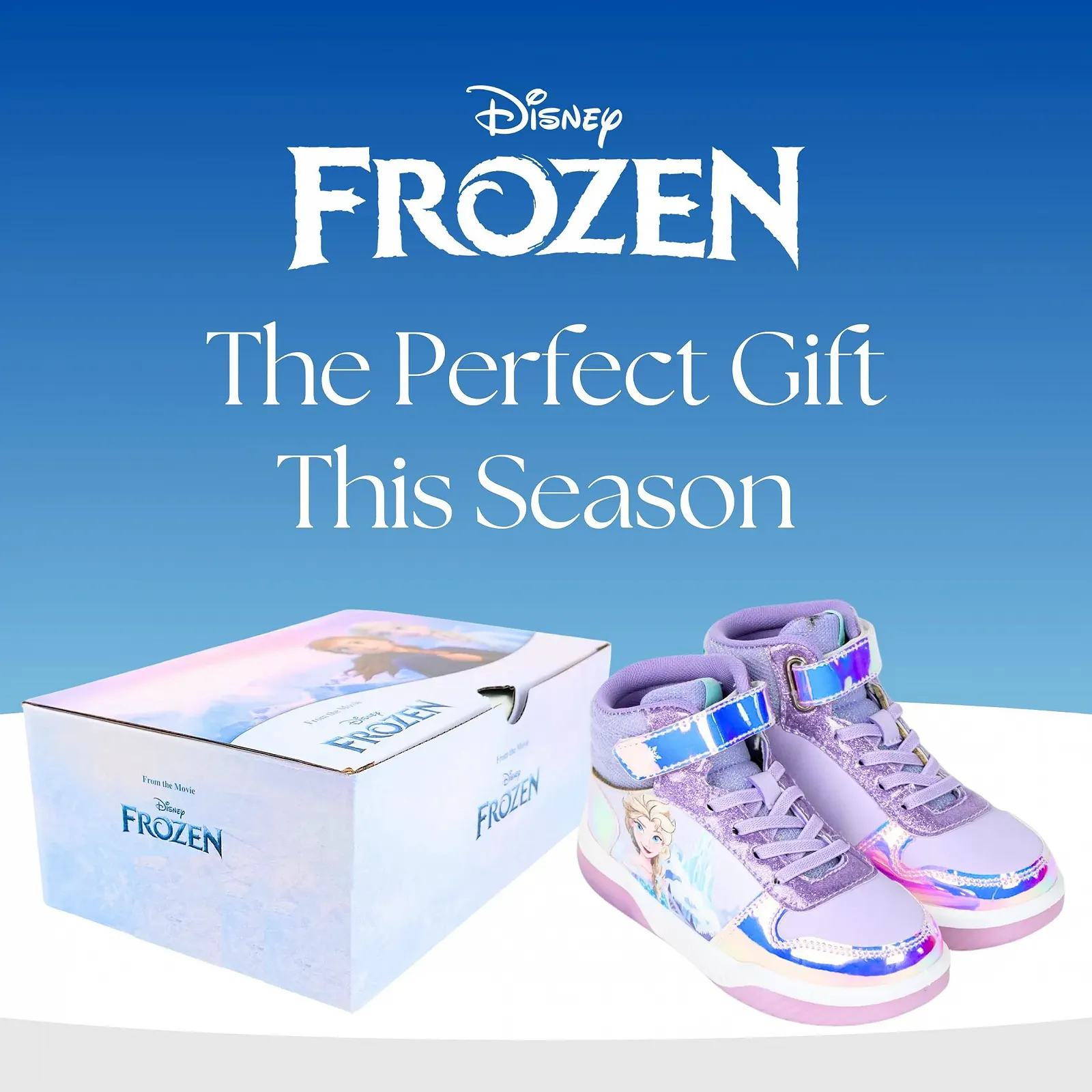 Кеды Disney Frozen для девочек High Top Голубой, размеры EU 27-33, фото №7