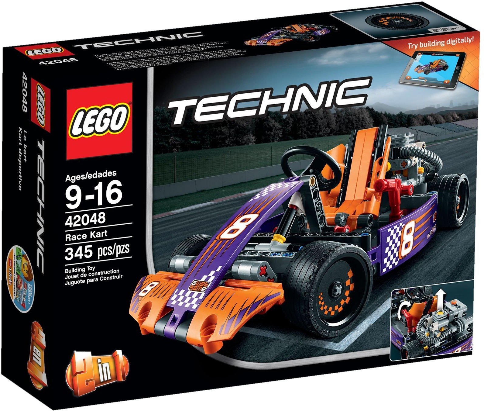 LEGO TECHNIC 42048 Renn-Kart, фото №2