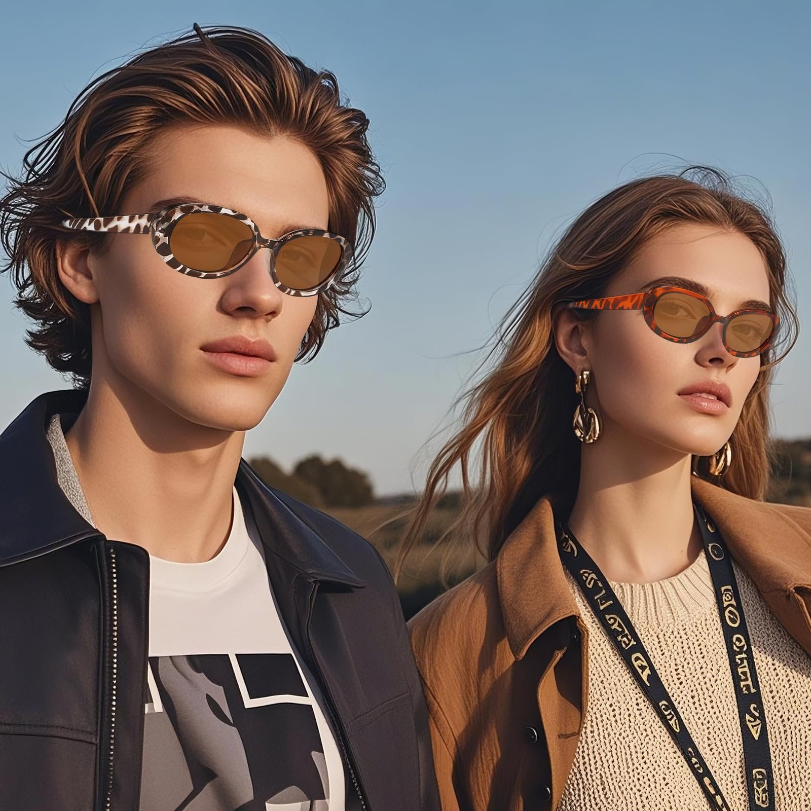 Сонцезахисні окуляри Жіночі DECUIOCC Вінтажні Celine Triomphe Вузькі овальні UV400, фото №7