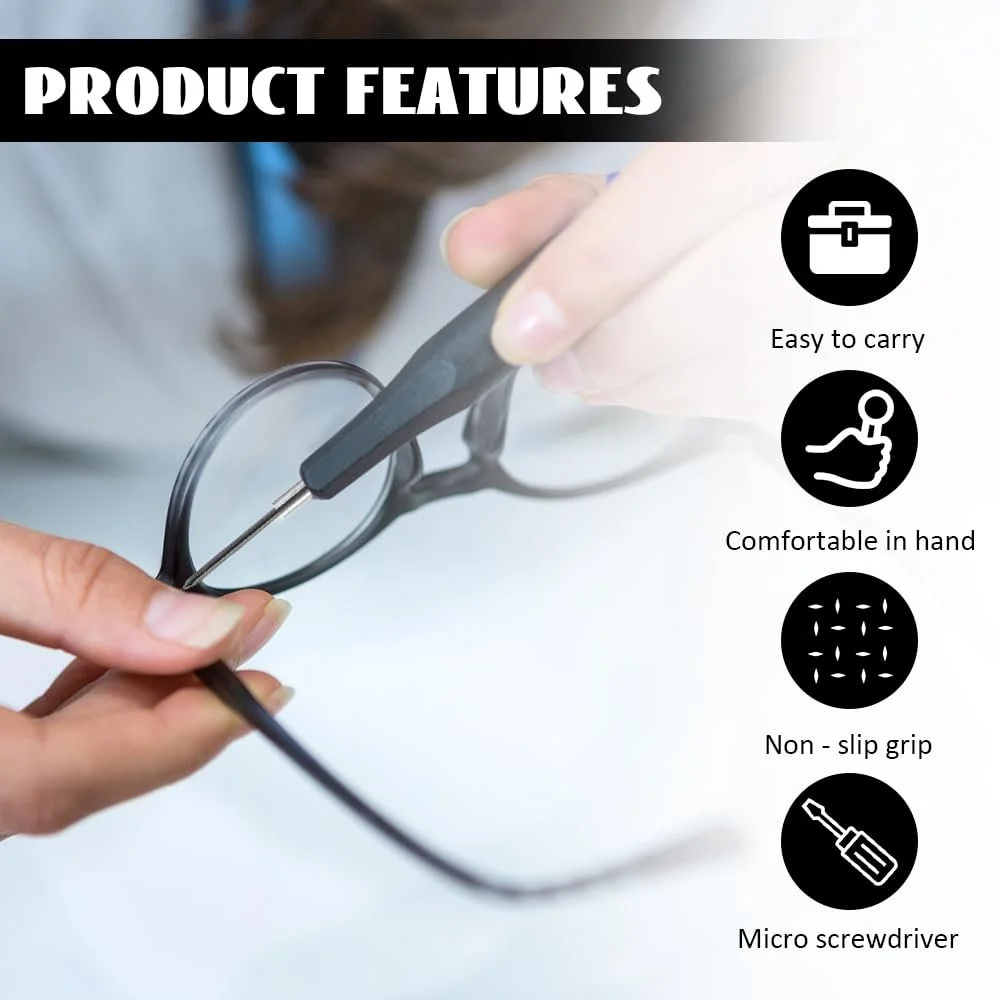 Набір прецизійних викруток 11 в 1 для ремонту окулярів та годинників магнітний, фото №4
