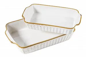 Набор форм для запекания MÄSER Pintar 2 предмета Фарфоровые Винтаж Кремовые - Фото 1