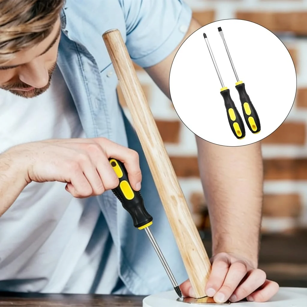 Набір магнітних викруток 12 шт. Cr-V 6 Slotted & 6 Phillips, фото №7