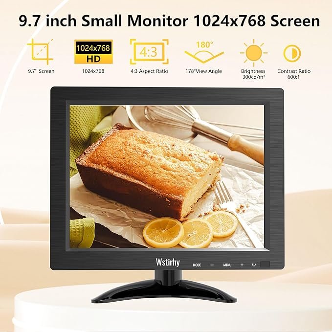 Монітор портативний 9.7" Wstirhy HD-097 HD IPS 60 Гц, фото №2
