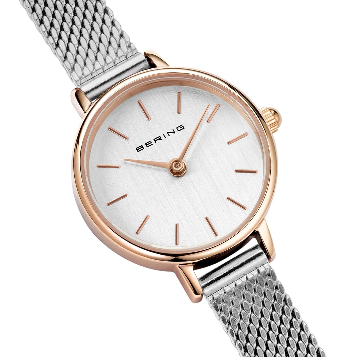 Женские часы Кварцевый BERING Classic Collection 11022-064 Розовый Браслет, фото №5