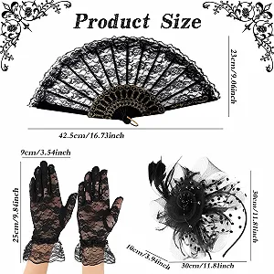 Капелюшок-Обруч Fascinators Black Retro Style з еластичною вуаллю та пір'ям synthetic.ua - Фото 1