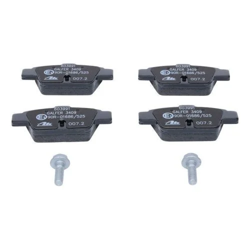 Комплект гальмівних колодок ATE 13.0460-3991.2 для FIAT, задній міст, фото №2