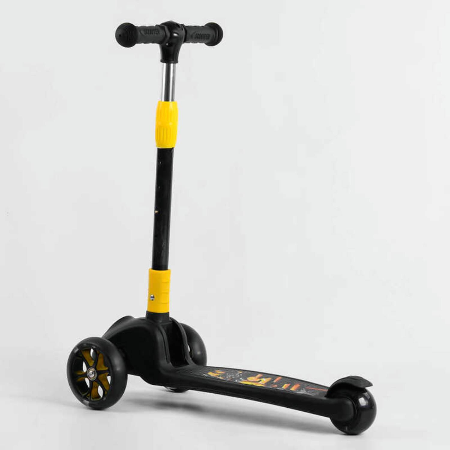 Самокат трьохколісний Best Scooter 3 колес PU з світлом 60 кг Multicolor 106834, фото №3