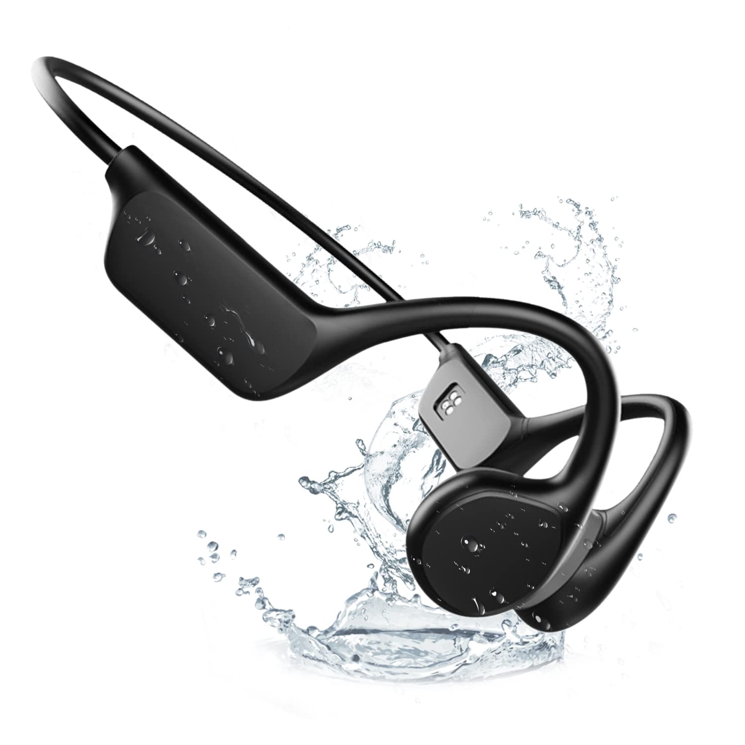 Наушники Crethink Bone Sound для плавания Открытые Bluetooth 5.3 Беспроводные Подводные Наушники IPX8 32G Черные, фото №1